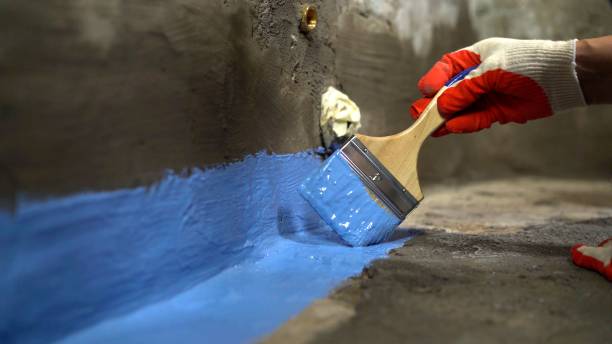 Commercial Exterior Waterproofing project at a Grant, MI business property by SJ Waterproofing Pros
